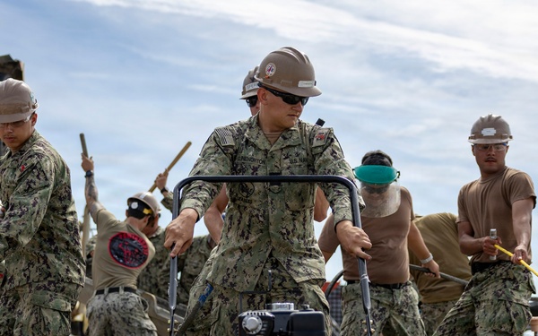 NMCB 133 Builds a Storage Facility
