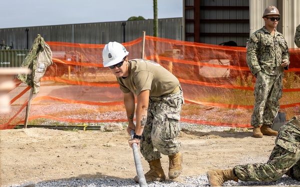 NMCB 133 Builds a Storage Facility