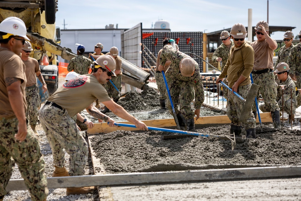NMCB 133 Builds a Storage Facility