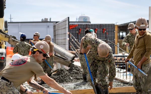 NMCB 133 Builds a Storage Facility