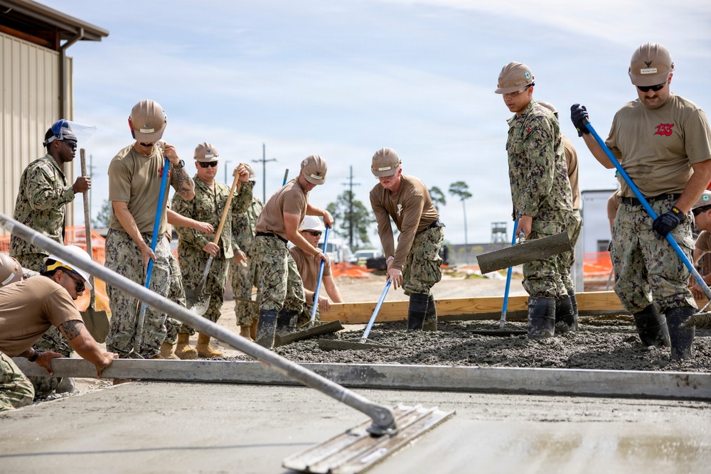 NMCB 133 Builds a Storage Facility
