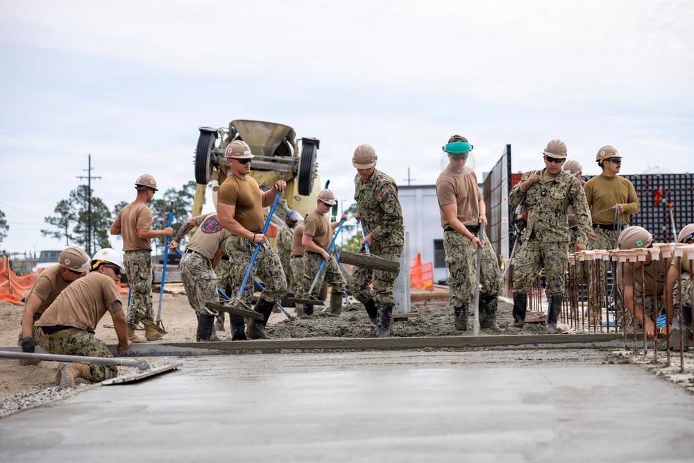 NMCB 133 Builds a Storage Facility