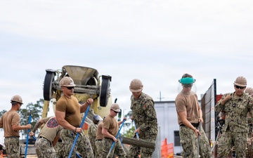 NMCB 133 Builds a Storage Facility
