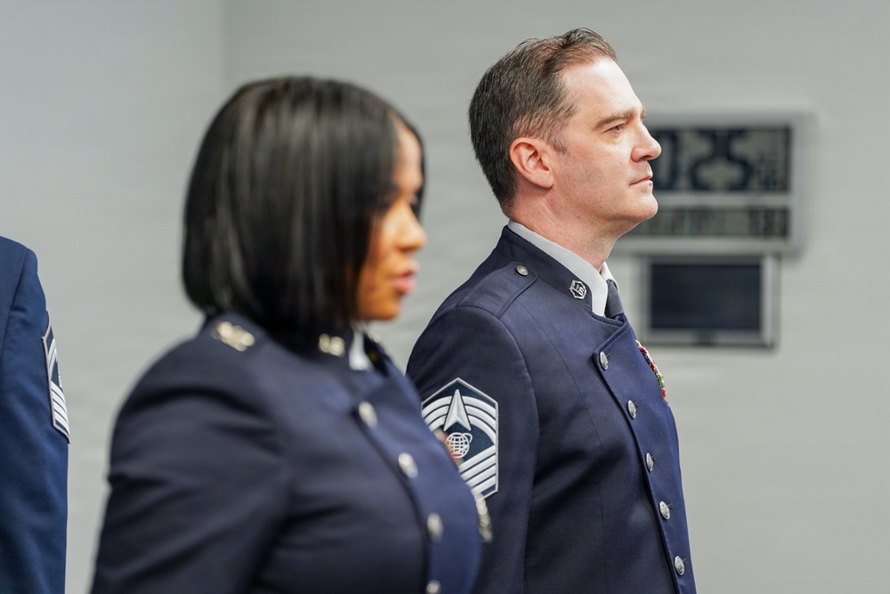 Space Delta 13 Welcomes Chief Master Sgt. Van Mill at Assumption of Responsibility Ceremony