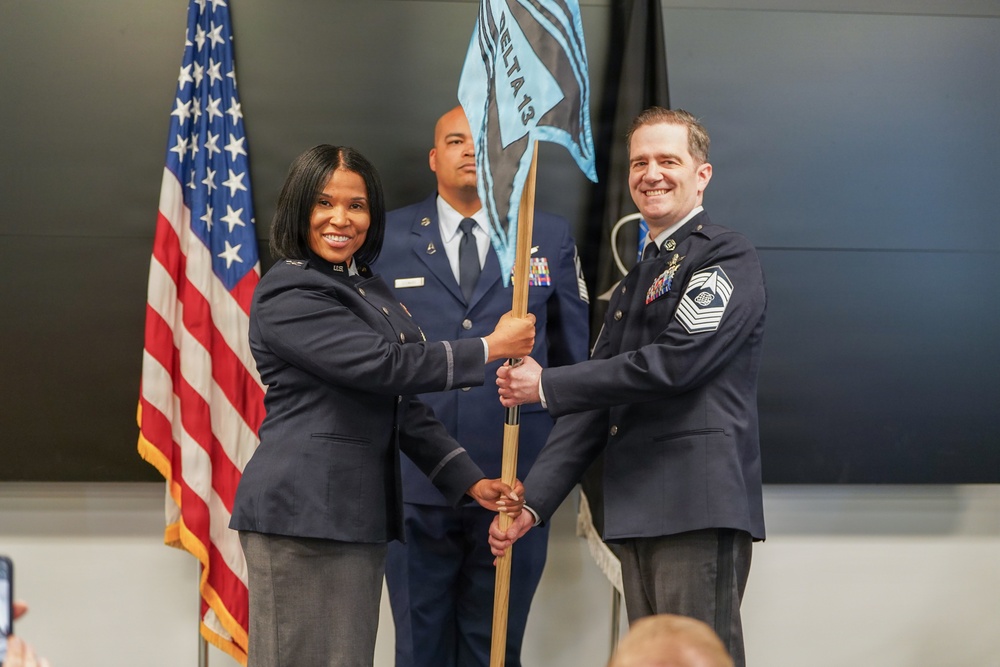 Space Delta 13 Welcomes Chief Master Sgt. Van Mill at Assumption of Responsibility Ceremony