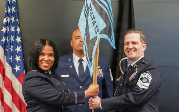 Space Delta 13 Welcomes Chief Master Sgt. Van Mill at Assumption of Responsibility Ceremony