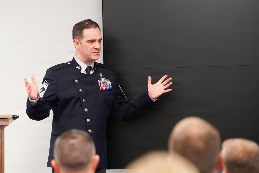 Space Delta 13 Welcomes Chief Master Sgt. Van Mill at Assumption of Responsibility Ceremony