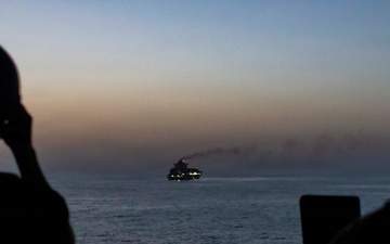U.S. Forces Patrol Arabian Sea near M/V Touska