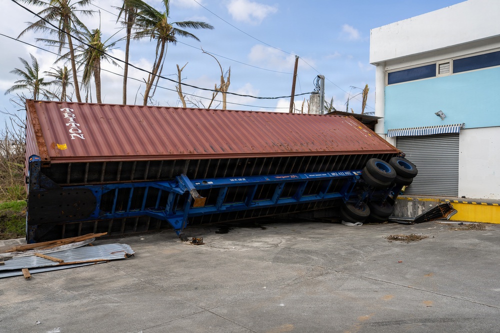 Typhoon Sinlaku Spreads Debris and Damage Across Saipan