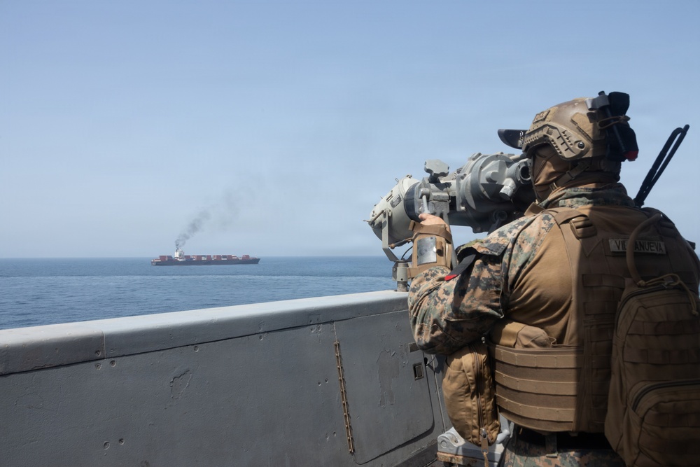 U.S. Forces Patrol Arabian Sea near M/V Touska