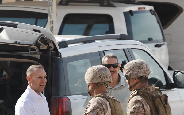 MARCENT senior leadership visit Marines with Echo 2/10