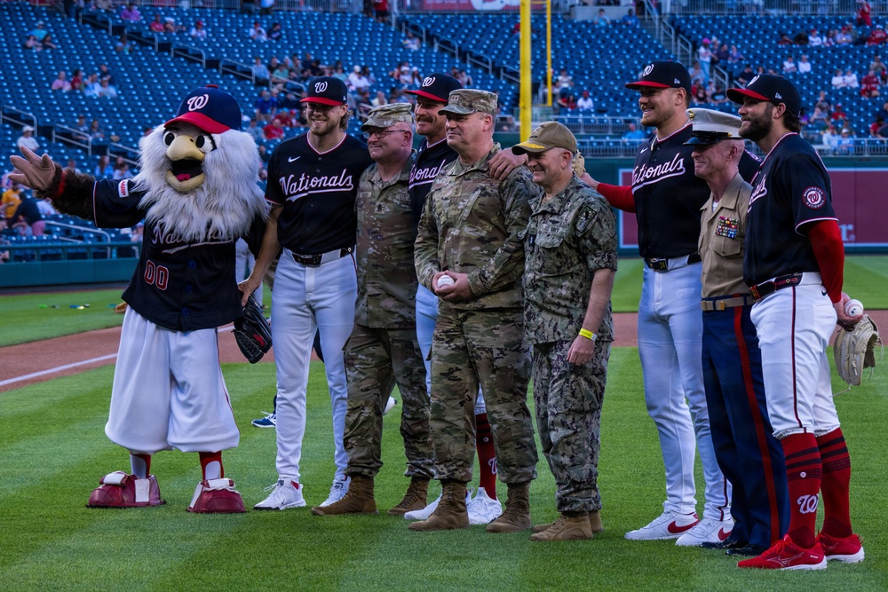 Washington Nationals honor our joint service members at Nats on Base summit