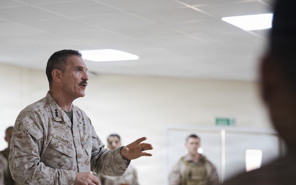 MARCENT senior leadership visit Marines with Echo 2/10
