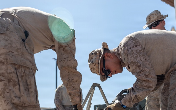 JTF-SB Marines conduct jerry can refuel