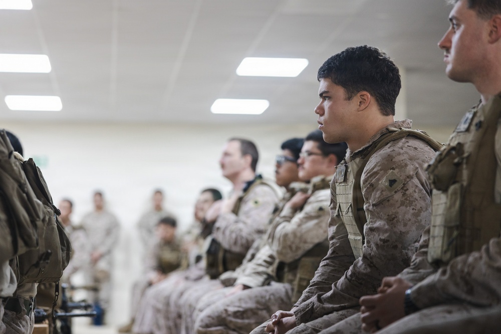 MARCENT senior leadership visit Marines with Echo 2/10