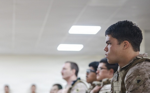 MARCENT senior leadership visit Marines with Echo 2/10