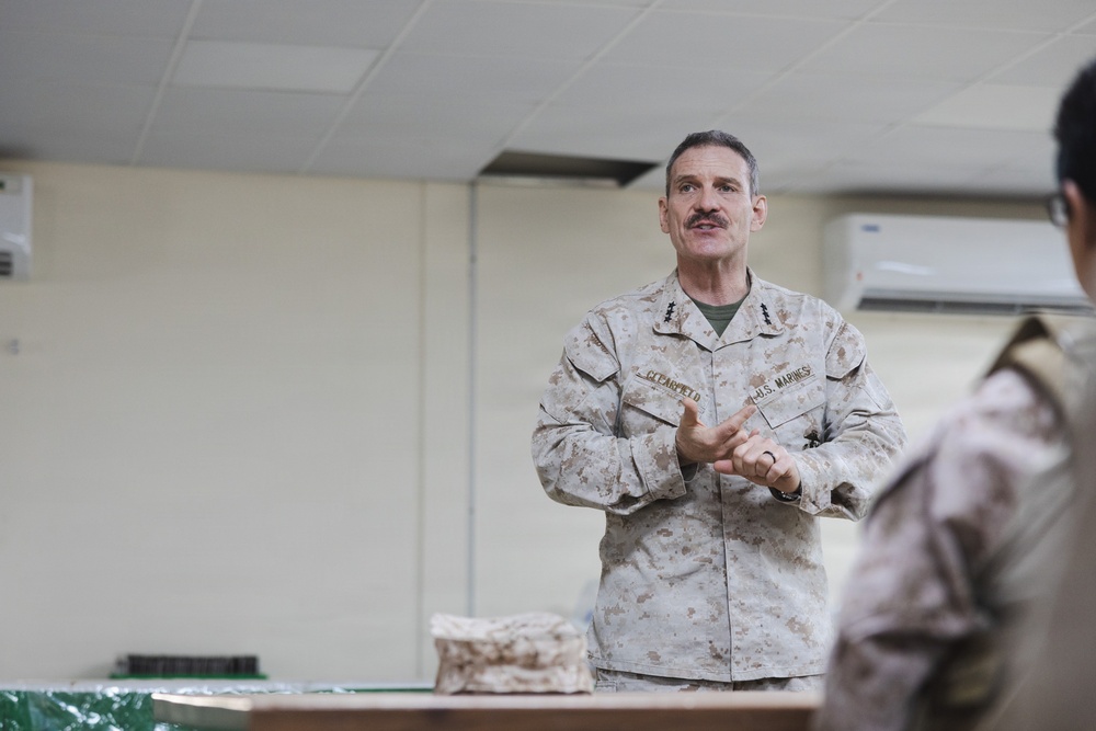 MARCENT senior leadership visit Marines with Echo 2/10