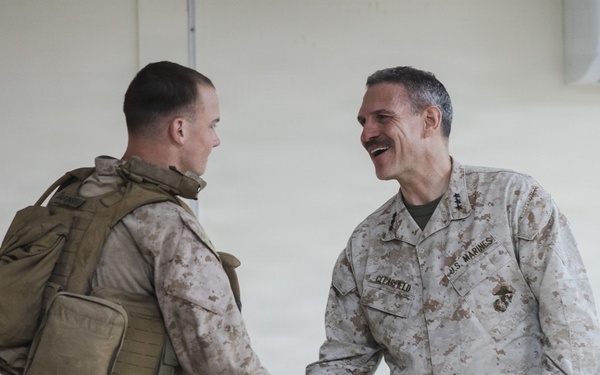 MARCENT senior leadership visit Marines with Echo 2/10