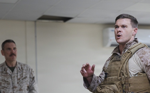 MARCENT senior leadership visit Marines with Echo 2/10