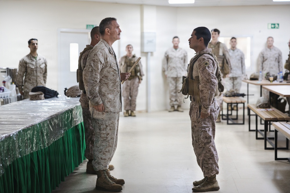MARCENT senior leadership visit Marines with Echo 2/10