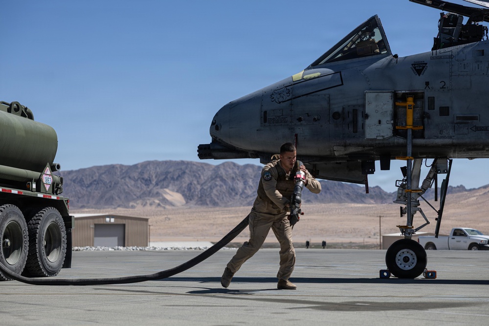 357th Fighter Squadron and MCAGCC conduct joint training with the A-10 Thunderbolt II