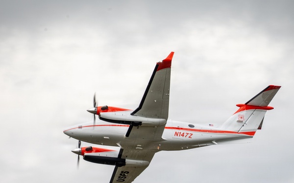 Lead Plane Flies over Sacramento Wilderness