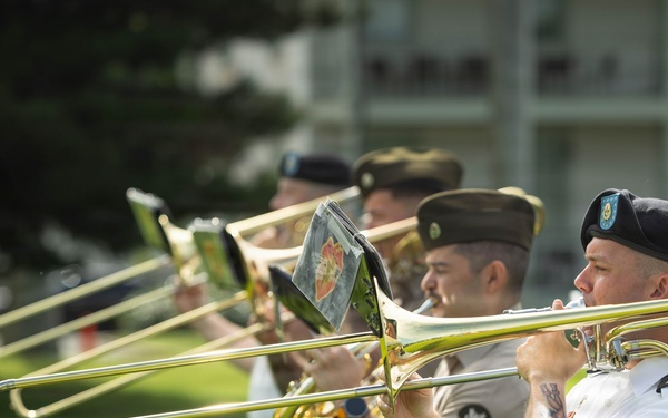 Honor Ceremony at Historic Palm Circle, Fort Shafter, Hawaii