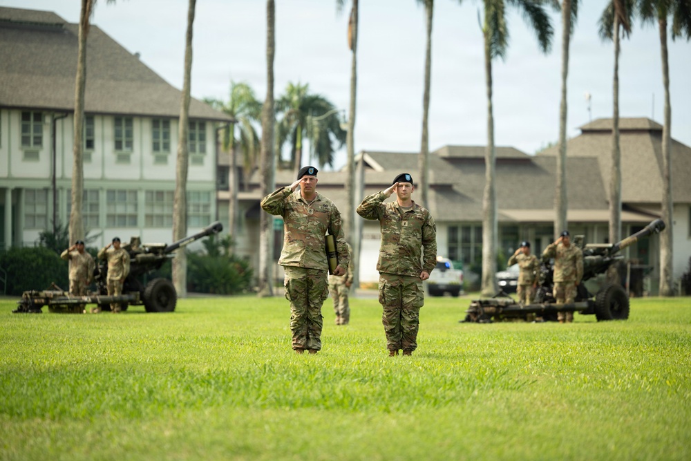 Honor Ceremony at Historic Palm Circle, Fort Shafter, Hawaii