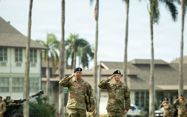 Honor Ceremony at Historic Palm Circle, Fort Shafter, Hawaii