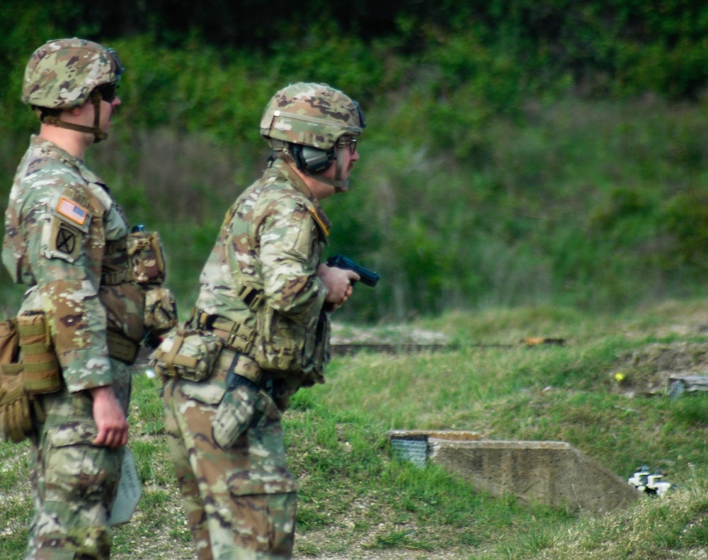 Reserve Officer Stays Vigilant During Weapons Qualification
