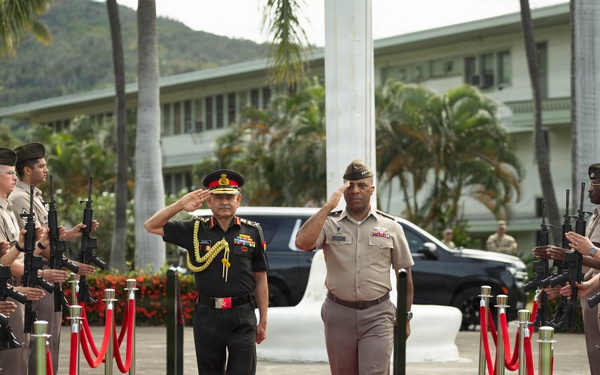 Honor Ceremony at historic Palm Circle, Fort Shafter, Hawaii