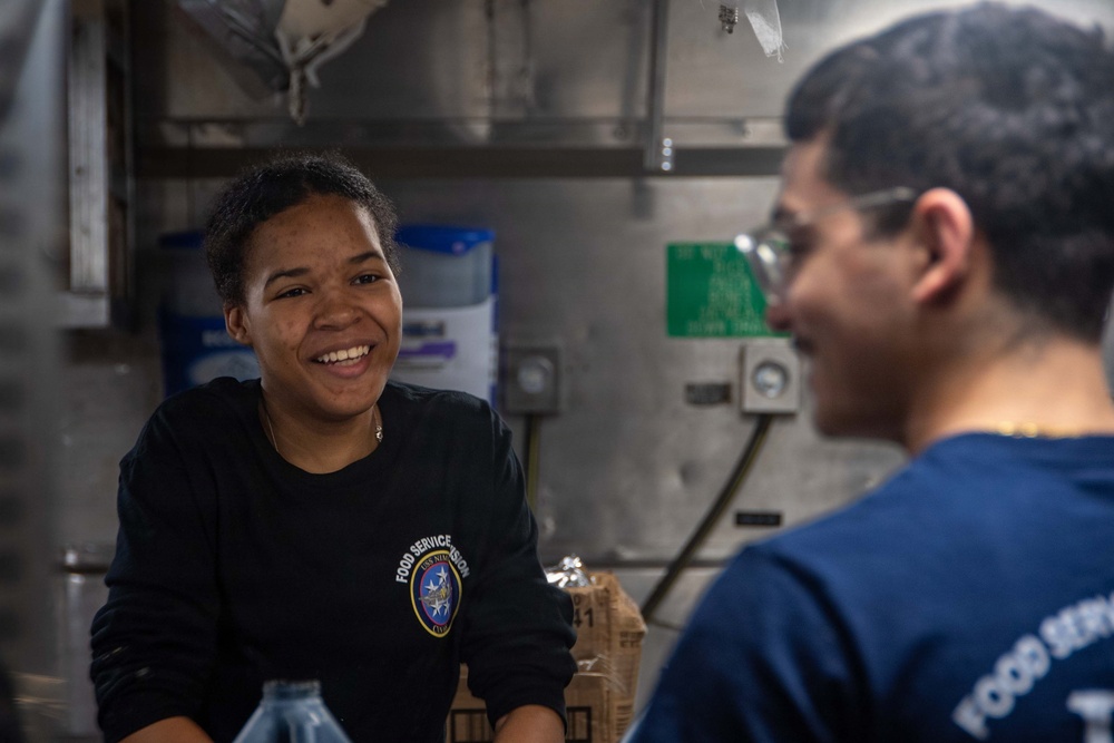 Sailor Prepares Baked Goods
