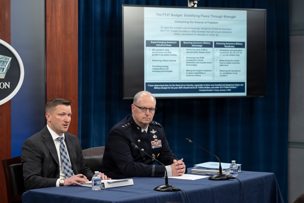 CIO Hurst, Joint Staff J8 Conduct Press Briefing on FY2027 Budget