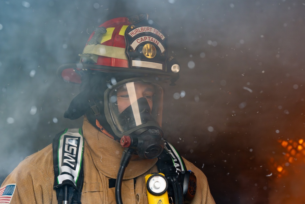 Under pressure: Firefighters undergo live-fire evaluations