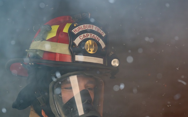 Under pressure: Firefighters undergo live-fire evaluations