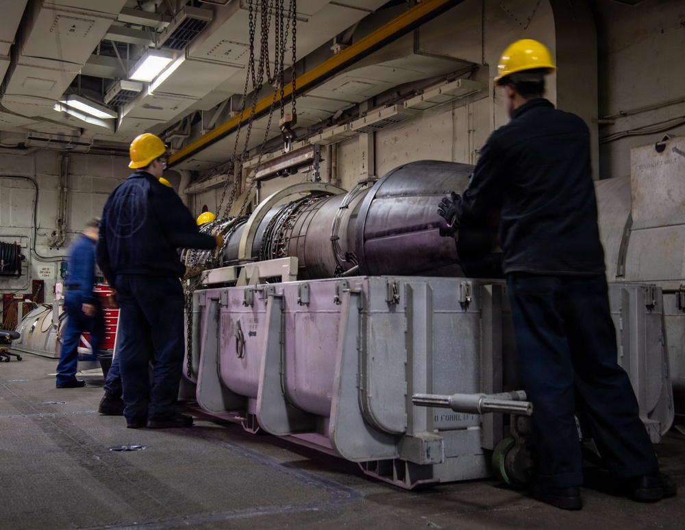 Sailors Conducts Maintenance