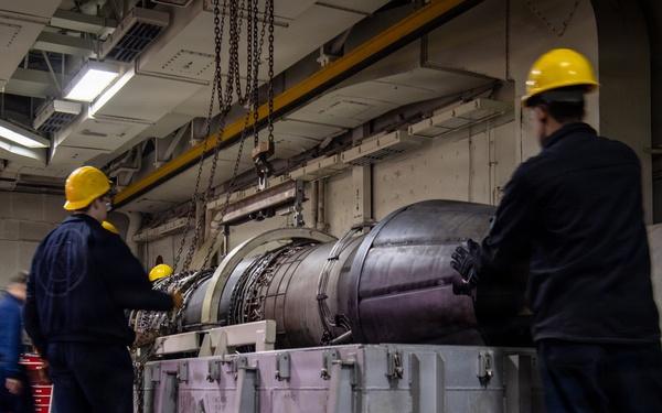 Sailors Conducts Maintenance