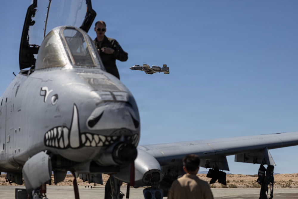 357th Fighter Squadron and MCAGCC conduct joint training with the A-10 Thunderbolt II