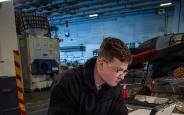 Sailors Conduct Maintenance
