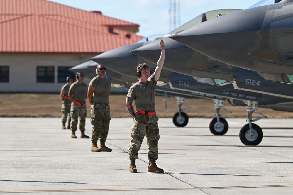 60th FS takes off during exercise Buc Wild Weasel