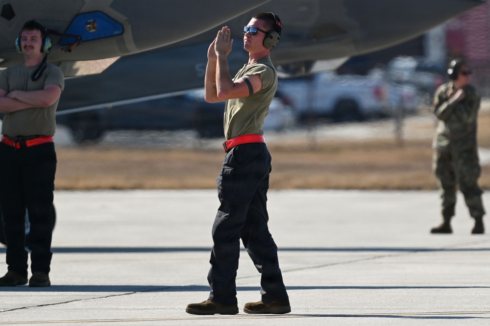 60th FS takes off during exercise Buc Wild Weasel