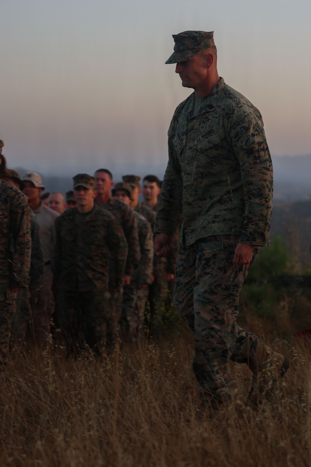 Sgt. Maj. John A. Trickler summits First Sergeant’s Hill for promotion ceremony