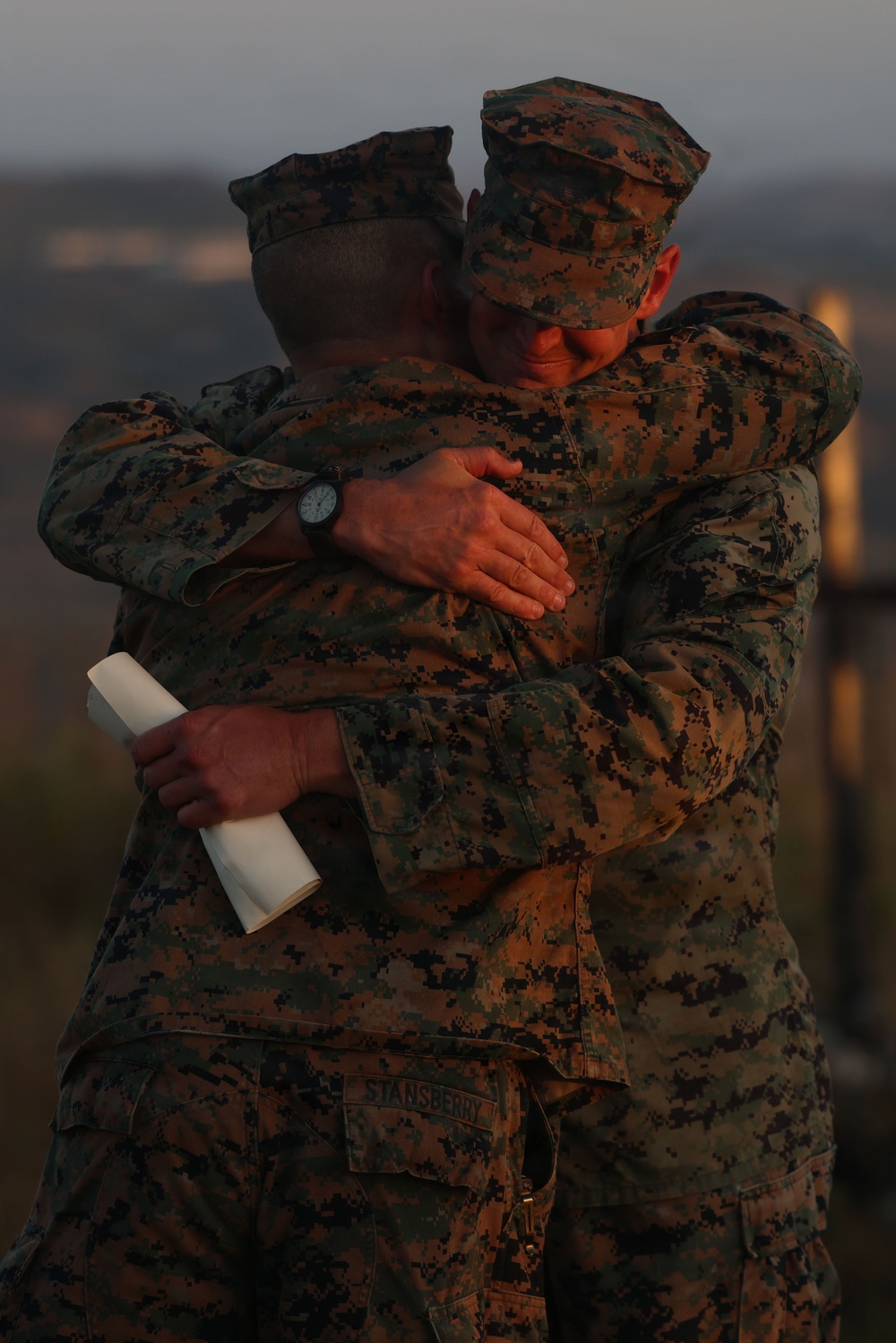 Sgt. Maj. John A. Trickler summits First Sergeant’s Hill for promotion ceremony
