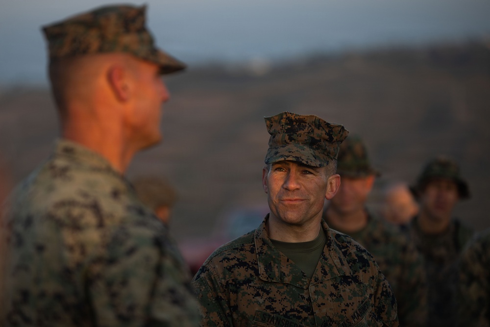 Sgt. Maj. John A. Trickler summits First Sergeant’s Hill for promotion ceremony