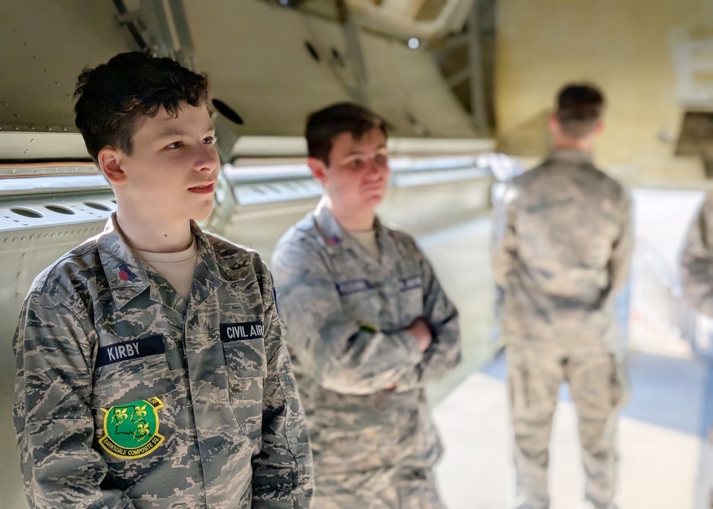Barksdale AFB hosts Civil Air Patrol Louisiana Wing cadets for B-52 immersion