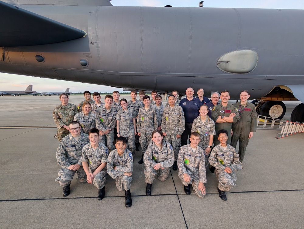Barksdale AFB hosts Civil Air Patrol Louisiana Wing cadets for B-52 immersion