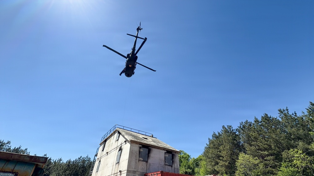 South Carolina Army Aviation MEDEVAC trains with Oconee County EMS and Prisma Health hospital
