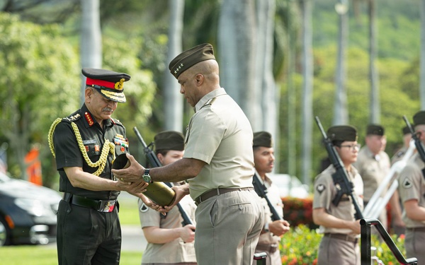 Honor Ceremony at Historic Palm Circle, Fort Shafter, Hawaii