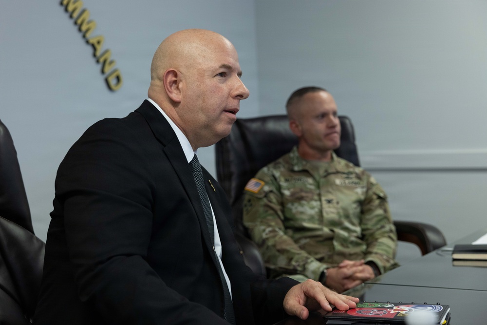 Senior Advisor to the Secretary of War Visits 8th TSC