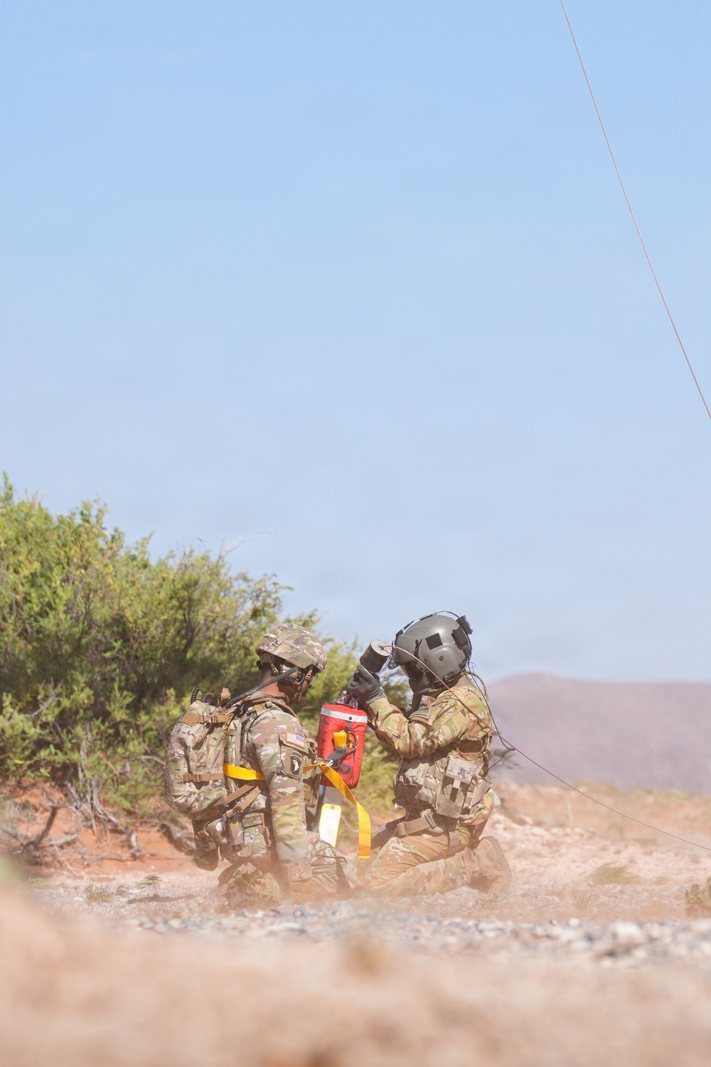 1st Armored Division CAB and HHBN conduct MEDEVAC cross-training